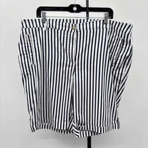 Chico's Women's Size 18 White Stripe Shorts