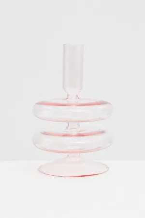 Editors Pick Pink Glass Candle Holder and Vase Ally  Almost Gone!
