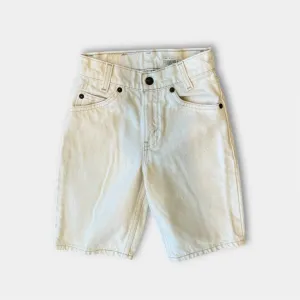 Flash Sale! Vintage Levi's Ecru 550 Relaxed Fit Slim Orange Tab Jean Shorts 8  Limited Availability!