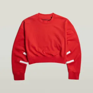 GSxWVB Oversized Short Sweat Scarlet