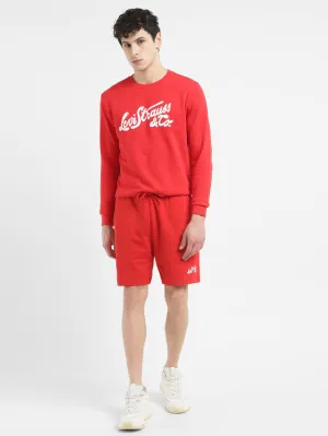 Men's Red Regular Fit Shorts LEVI'S