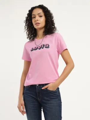 Women's Brand Logo Crew Neck T-Shirt LEVI'S