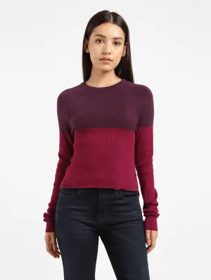 Women's Colorblock Crew Neck Sweater Multi-Color LEVI'S