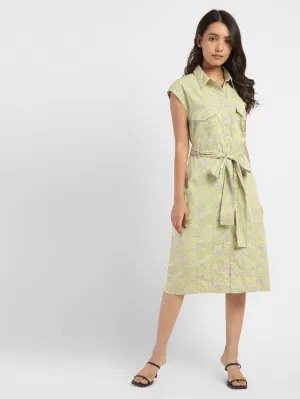 Women's Printed Spread Collar Dress LEVI'S