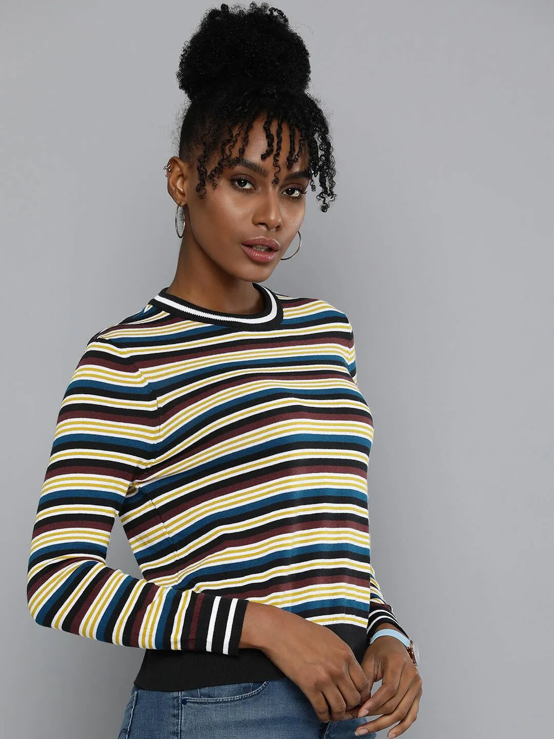 Women's Striped Crew Neck Sweater LEVI'S