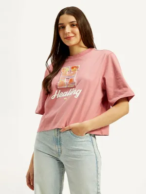 Women's Typographic Print Boxy T-shirt LEVI'S