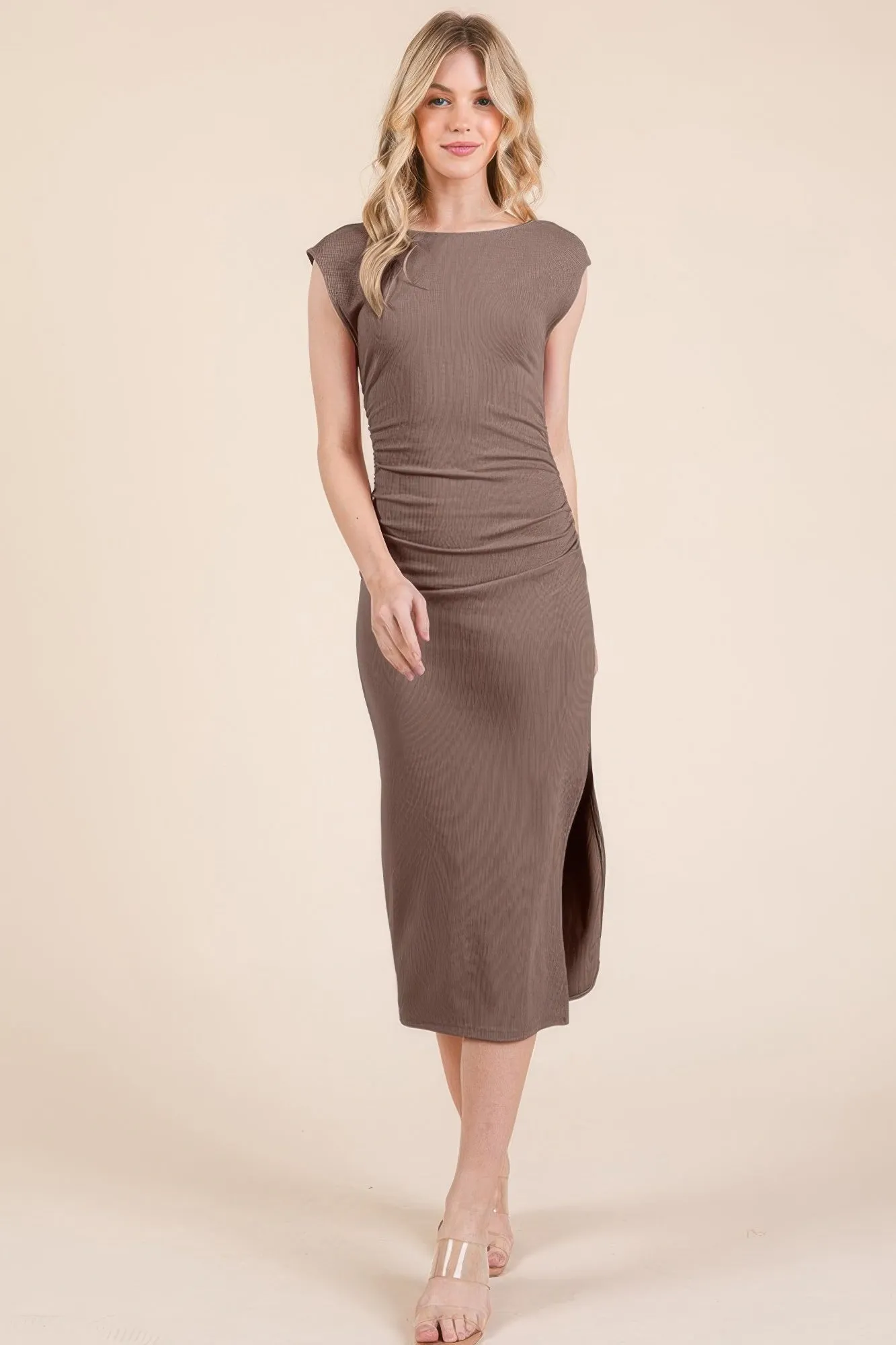 Worth Every Penny FASHNZFAB Women's Cap Sleeve Boatneck Open Back Midi Dress  Limited Stock!